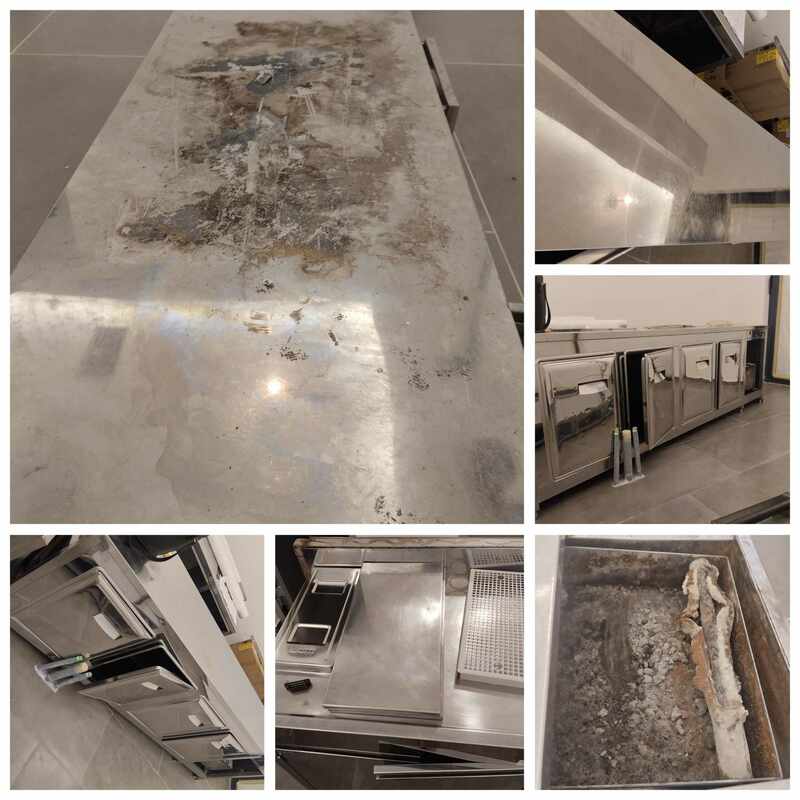 Kuhinja prije i poslije generalnog čišćenja – usluga firme Da sve blista